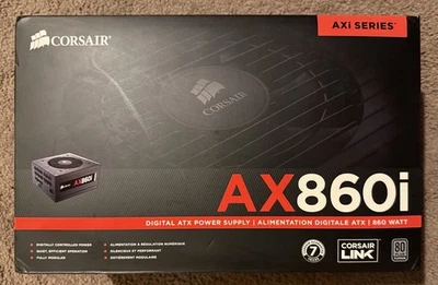 Corsair AX860i with Corsair braided cable kit. - Image 1 of 4