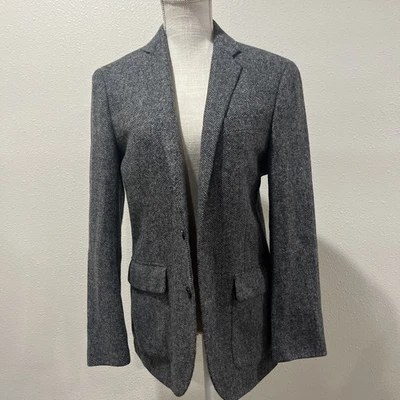 J.Crew Ludlow Blazer 人字形粗花呢英国月亮织物运动外套夹克 36S — 第 1/4 张图片