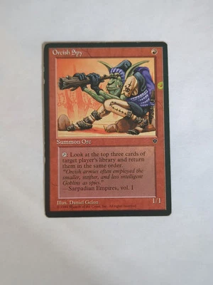 MISPRINT | MISCUT MTG Orcish Spy Version C Card Magic the Gathering Vintage 1994 - Image 1 of 3