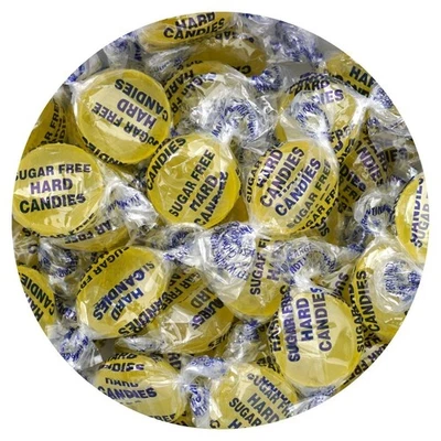 THE HAMPTON CANDY COMPANY Arcor Sugar Free Lemon Drops, 2 Pound Bulk Bag (Approx. 140 Pieces),...
