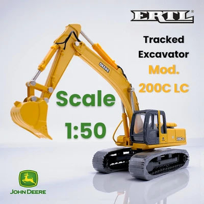 Ertl - Scale 1:50 - Modellino di Escavatore - John Deere Mod. 200C LC - "NOS" - Immagine 1 di 4