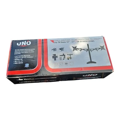 10-27'' Dual LCD Screen Monitor Desk TV Bracket Swivel Stand mount Holder - Image 1 of 4