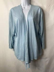 Nic + Zoe Womens Linen Blend Sweater Size 2X Easter Wedding Guest Cottagecore - Picture 1 of 13