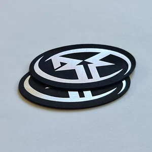 Rockford Foosgate - autocollant étui insigne décalcomanie - chrome réfléchissant - deux pièces - Photo 1/3