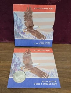 2008 Bald Eagle Commemorative Coin & Medal Set - Picture 1 of 12