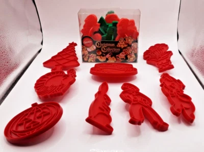 Lote de 18 cortadores de galletas de plástico Wilton y Tupperware Holiday Foto 1 de 4