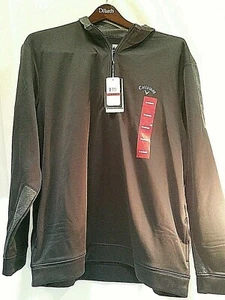 CALLAWAY Golf Fleece Men 1/4 Zip Pullover Warm Jacket Black Sweater XL-NEW PGA - Picture 1 of 8