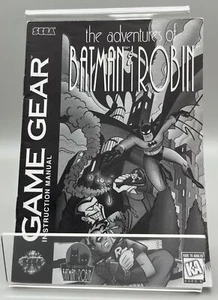 The Adventures of Batman and Robin (Sega Game Gear, 1995) MANUAL ONLY - Picture 1 of 2