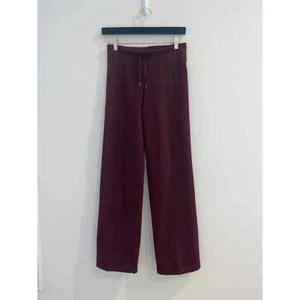 Lululemon Pants Drawstring Knit Size 4 Plum/Maroon - Picture 1 of 4