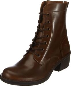 FLY London Women's Winter Ankle Boots, Camel Brown Size 8.5 Milu044fly - NEW