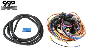 8 CIRCUIT UNIVERSAL GM WIRE WIRING HARNESS KIT HOT ROD MUSCLE CAR FORD CHEVY - Picture 1 of 8