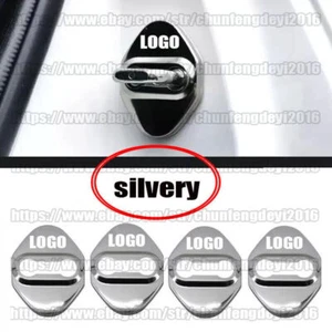 Cubierta de cerradura de puerta de coche plateada 4 piezas para Toyota RAV4 2009-2023 - Imagen 1 de 6