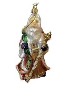 Fitz and Floyd Santa Ornament made in 2002, large, retired - Picture 1 of 6