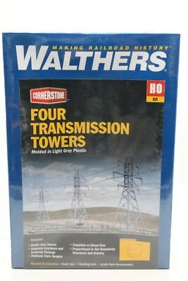 Brand New Sealed Walthers 933-3121 High-Voltage Transmission Tower Kit Pkg (4) - Image 1 of 4