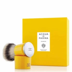 Juego de cepillos de afeitado Acqua di Parma Barberie amarillo para hombre aseo nuevo en caja - Imagen 1 de 4