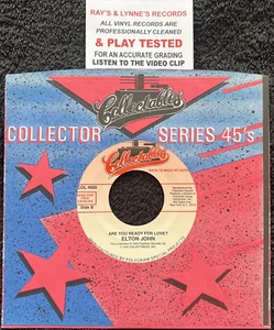 Elton John – Are You Ready For Love / Mama Can't Buy You Love 7'' USA NM VIDEO - Picture 1 of 7