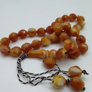 Handgefertigter islamischer Tasbih mit 33 Resin Perlen hochwertig und elegant - Bild 1 von 7