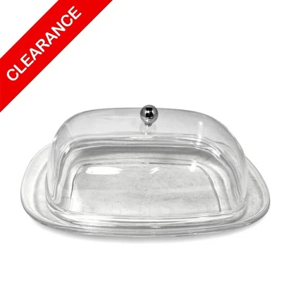 NEW Rectangular Acrylic Butter Dish Holder Container With Lid - Image 1 of 2