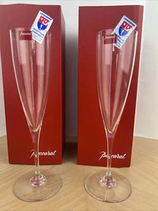 BACCARAT DOM PERIGNON CRYSTAL CHAMPAGNE FLUTE PAIR #1845244 BRAND NEW - Picture 1 of 4