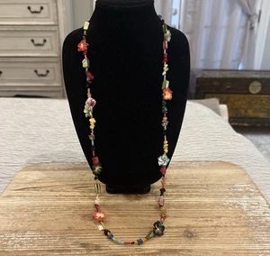 Vintage KH Studio Kenny Hwang Hawaiian Style Beaded Multicolor Necklace  - Picture 1 of 5