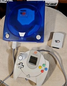 SEGA Dreamcast Console - Gaming Bundle - Blue/White Shell - Complete Bundle