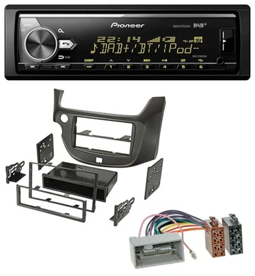 Pioneer Bluetooth USB DAB MP3 Autoradio für Honda Jazz (ab 2009) dunkelgrau - Bild 1 von 4