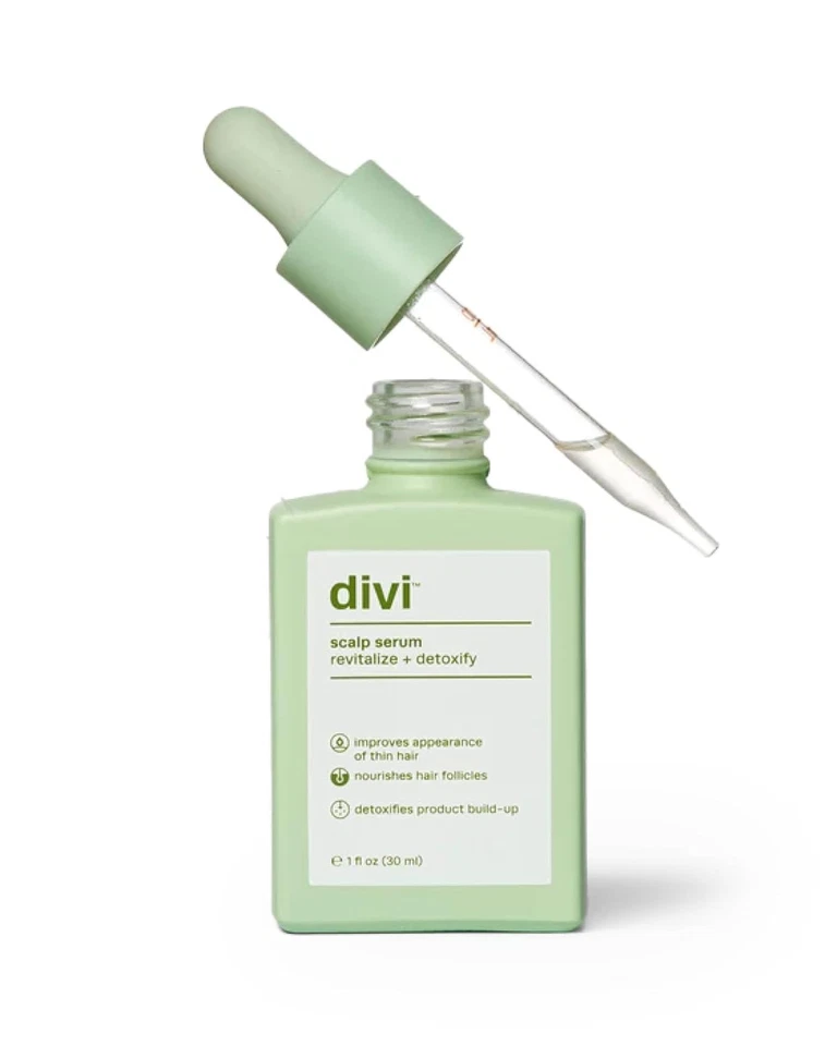 Suero para cuero cabelludo Divi 1 fl oz - Revitalizar + Desintoxicar - Mejora el cabello fino Foto 1 de 2