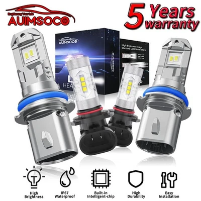 Faros LED blancos fríos convertibles de 2 puertas para Chrysler Sebring 1996-2006 Foto 1 de 4