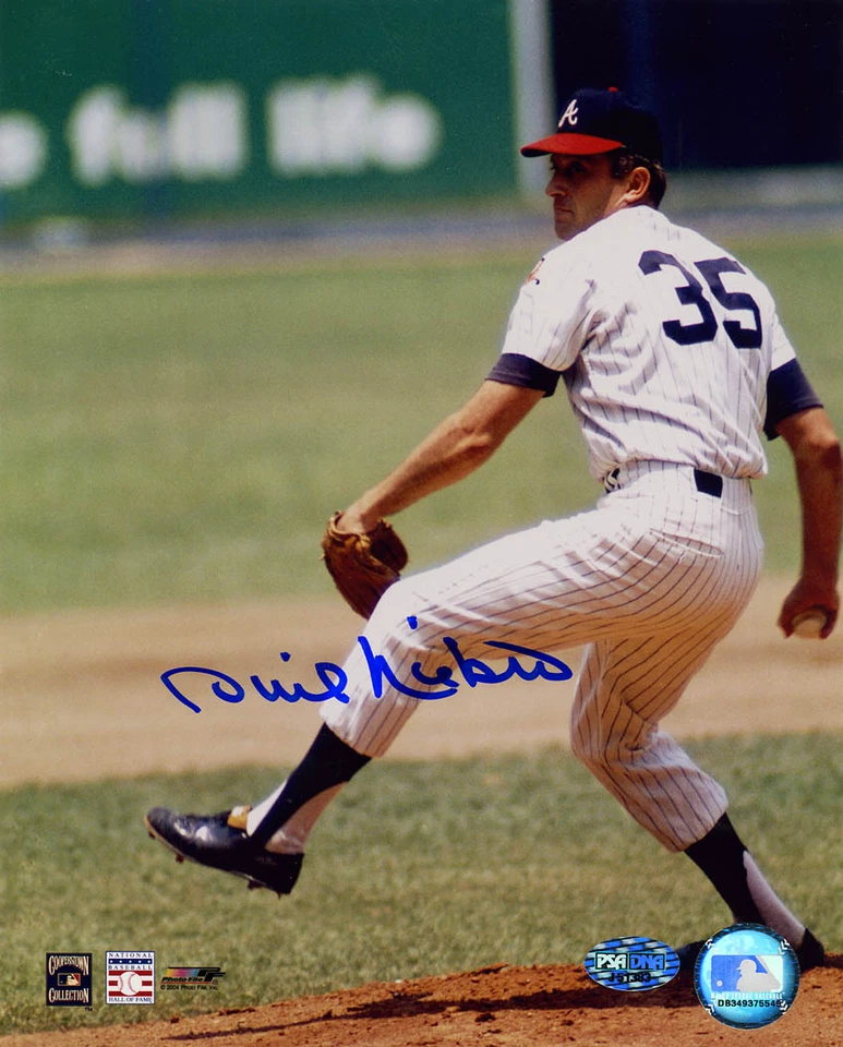 Phil Niekro SIGNED 8x10 Photo Atlanta Braves PSA/DNA AUTOGRAPHED - Image 1 of 1