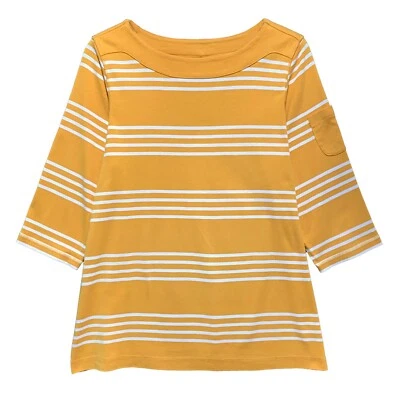 Studio Works, золотой желтый и белый полосатый пуловер, размер 1 X - Изображение 1 из 4