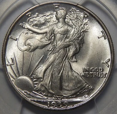 1939-S PCGS/CAC MS66 WALKING LIBERTY HALF DOLLAR - Image 1 of 4