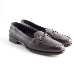 Zapatos De Mujer Tod's TT Mocasines De Cuero Marrón Talla EU 38 US 8 - Imagen 1 de 12