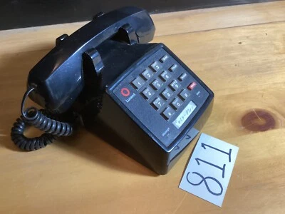 Lucent 2500YMGM Vintage Black Push Button Desk Phone - Image 1 of 4