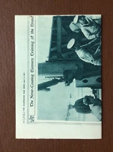 P4a Ephemera Ww1 Picture Ww1 Royal Navy Gunnery Training 2 Page Folded - Picture 1 of 1