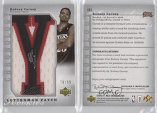 2006-07 Chronology Rookies Letterman /99 Rodney Carney RPA Rookie Patch Auto RC