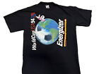 1994 Energizer Bunny USA World Cup Soccer Futbol Black T-Shirt Size XL