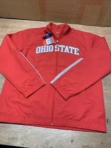 Nike Full Zip Ohio State Spell Out Windbreaker Size Medium NEW WITH TAGS  - Picture 1 of 6