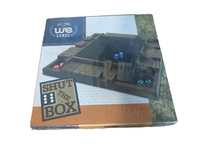 WE Games 4 Player Shut The Box(TM) Dice Game - Walnut Stained Wood - New - Image 1 of 2