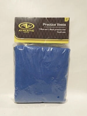 Athletic Works 2 Pack Practice Vests (blue and black) Unisex Youth Size - Image 1 of 2