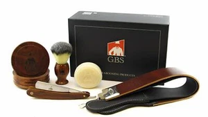 GBS Shave Ready Professional Wood Shaving Set - Picture 1 of 1