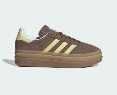 adidas Originals Gazelle Bold W Earth Strata Powder Yellow Women Casual JI2697 - Image 1 of 4