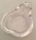 Clear Glass Pear Shaped Ashtray/Dish