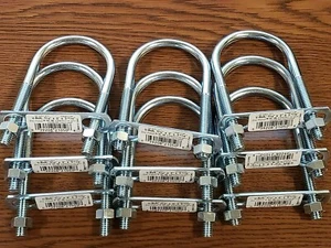 LOT OF 9 ~ HAMPTON 02-3451-311 U-BOLTS ~ 5/16'' X 2'' X 3 11/16'' - Picture 1 of 3