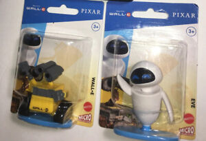 WALL-E • Lot of 2 Micro Fig.- Wall-e & Eve • Disney/ Pixar/ Mattel • New