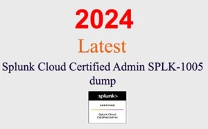 Splunk Cloud Certified Admin SPLK-1005 Zrzut GWARANTOWANY (aktualizacja 1 miesiąc) - Zdjęcie 1 z 1