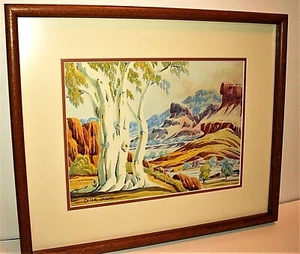 Rare Peter Tjutjatja Taylor Original Watercolor Aboriginal Australian Art Framed - Picture 1 of 5