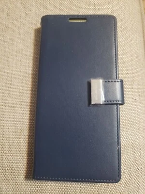 Goospery Note 20 rich Wallet Case With Extra Card Slots navy/lime - Image 1 of 4