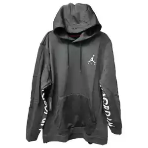 Nike Hoodie Black Jordan Jumpman Hybrid Fleece Sweatshirt sz XXL - Picture 1 of 5