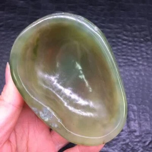 Natural Green Agate Crystal Quartz Carved Bowl Healing Reiki Decoration 1Pc - Picture 1 of 21