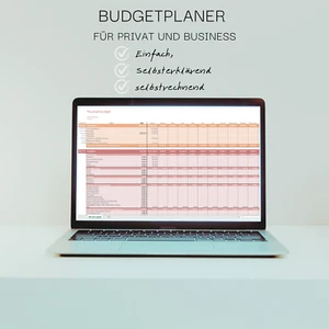 HAUSHALTSBUDGET-PLANER | einfach selbsterklärend selbstrechnend personalisierbar - Bild 1 von 7